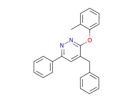 Pyridazine, 3-(2-methylphenoxy)-6-phenyl-4-(phenylmethyl)-