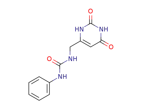 Molecular Structure of 62776-18-5 (Urea, N-phenyl-N'-[(1,2,3,6-tetrahydro-2,6-dioxo-4-pyrimidinyl)methyl]-)