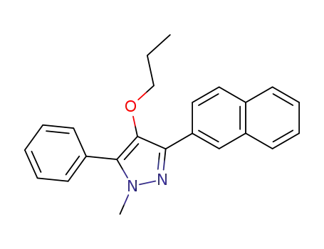 1H-Pyrazole, 1-methyl-3-(2-naphthalenyl)-5-phenyl-4-propoxy-