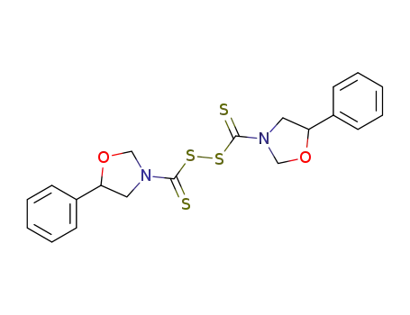 Molecular Structure of 65687-77-6 (Oxazolidine, 3,3'-(dithiodicarbonothioyl)bis[5-phenyl-)