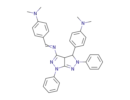 Pyrazolo[3,4-c]pyrazol-3-amine,
4-[4-(dimethylamino)phenyl]-N-[[4-(dimethylamino)phenyl]methylene]-1,
3a,4,5-tetrahydro-1,5-diphenyl-