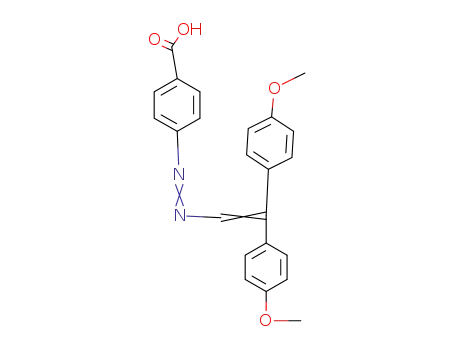 Molecular Structure of 63153-87-7 (Benzoic acid, 4-[[2,2-bis(4-methoxyphenyl)ethenyl]azo]-)