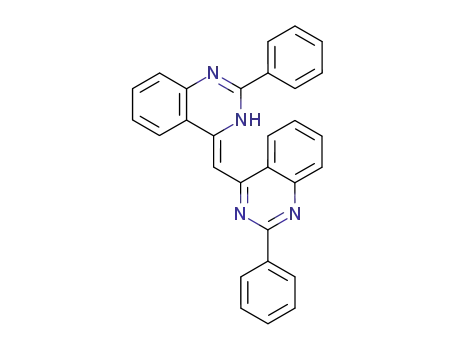 Molecular Structure of 61580-08-3 (Quinazoline,
1,4-dihydro-2-phenyl-4-[(2-phenyl-4-quinazolinyl)methylene]-)