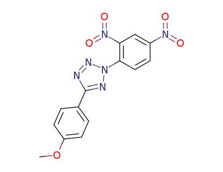 Molecular Structure of 67459-31-8 (2H-Tetrazole, 2-(2,4-dinitrophenyl)-5-(4-methoxyphenyl)-)