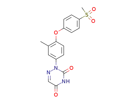 1,2,4-Triazine-3,5(2H,4H)-dione,
2-[3-methyl-4-[4-(methylsulfonyl)phenoxy]phenyl]-