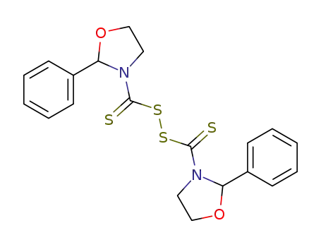 Molecular Structure of 65687-69-6 (Oxazolidine, 3,3'-(dithiodicarbonothioyl)bis[2-phenyl-)