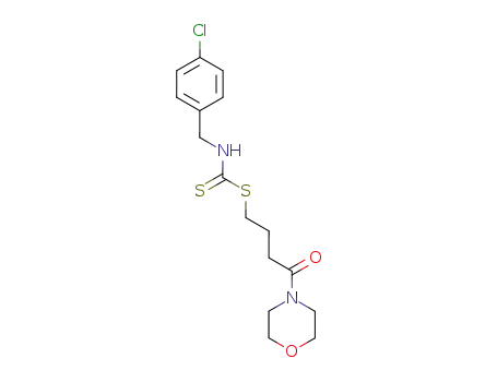 Molecular Structure of 65560-83-0 (Carbamodithioic acid, [(4-chlorophenyl)methyl]-,
4-(4-morpholinyl)-4-oxobutyl ester)