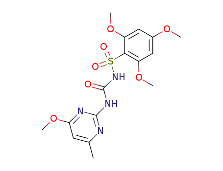 Benzenesulfonamide,
2,4,6-trimethoxy-N-[[(4-methoxy-6-methyl-2-pyrimidinyl)amino]carbonyl]-