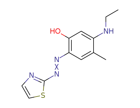 5-(에틸아미노)-4-메틸-2-[(티아졸-2-일)아조]페놀