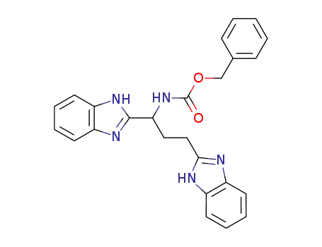 Molecular Structure of 64417-05-6 (Carbamic acid, [1,3-bis(1H-benzimidazol-2-yl)propyl]-, phenylmethyl
ester)