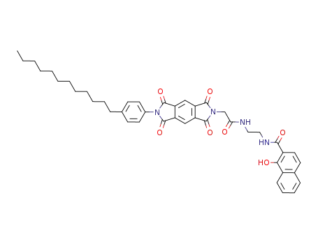 1-Hydroxy-naphthalene-2-carboxylic acid (2-{2-[6-(4-dodecyl-phenyl)-1,3,5,7-tetraoxo-3,5,6,7-tetrahydro-1H-pyrrolo[3,4-f]isoindol-2-yl]-acetylamino}-ethyl)-amide