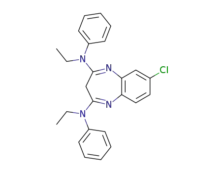 3H-1,5-Benzodiazepine-2,4-diamine,
7-chloro-N,N'-diethyl-N,N'-diphenyl-
