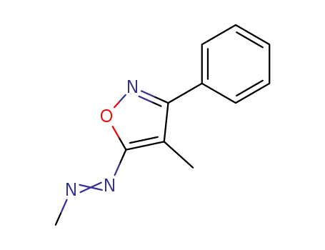 Molecular Structure of 63955-08-8 (Isoxazole, 4-methyl-5-(methylazo)-3-phenyl-)