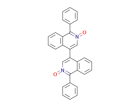 Molecular Structure of 65810-55-1 (4,4'-Biisoquinoline, 1,1'-diphenyl-, 2,2'-dioxide)