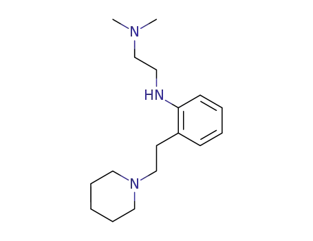 Molecular Structure of 61330-15-2 (1,2-Ethanediamine, N,N-dimethyl-N'-[2-[2-(1-piperidinyl)ethyl]phenyl]-)