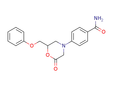 Molecular Structure of 61974-78-5 (Benzamide, 4-[2-oxo-6-(phenoxymethyl)-4-morpholinyl]-)
