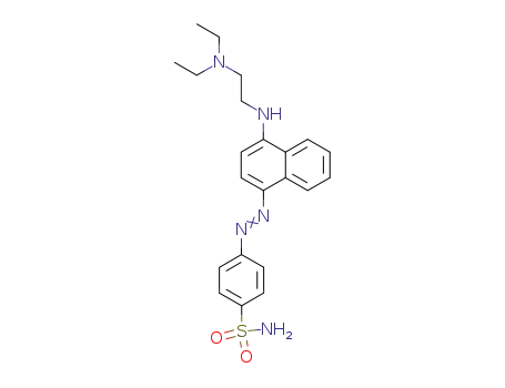 Molecular Structure of 5236-14-6 (Benzenesulfonamide,
4-[[4-[[2-(diethylamino)ethyl]amino]-1-naphthalenyl]azo]-)