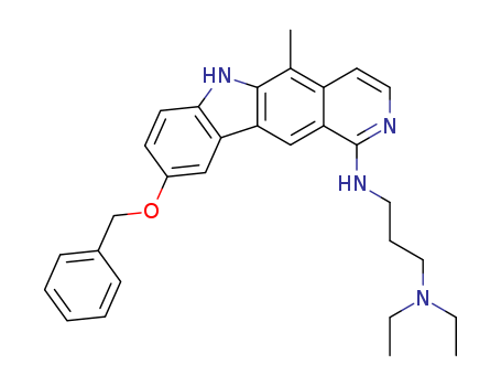 1,3-Propanediamine,N1,N1-diethyl-N3-[5-methyl-9-(phenylmethoxy)-6H-pyrido[4,3-b]carbazol-1-yl]-