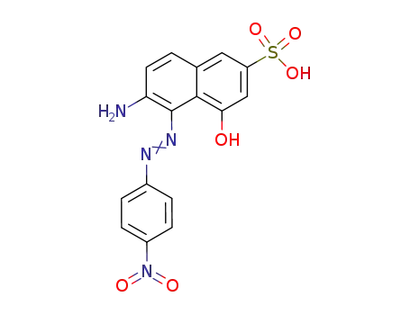 Molecular Structure of 37672-82-5 (2-Naphthalenesulfonic acid, 6-amino-4-hydroxy-5-[(4-nitrophenyl)azo]-)