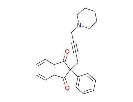 1H-Indene-1,3(2H)-dione,2-phenyl-2-[4-(1-piperidinyl)-2-butyn-1-yl]-