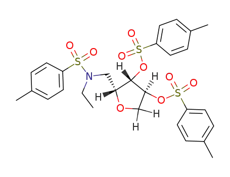5-(Ethyl-p-toluolsulfonyl-amino)-2,3-bis-p-toluolsulfonyl-5-desoxy-1,4-anhydro-xylit