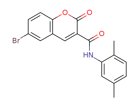 2H-1-Benzopyran-3-carboxamide,
6-bromo-N-(2,5-dimethylphenyl)-2-oxo-