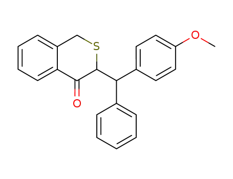 1H-2-Benzothiopyran-4(3H)-one, 3-[(4-methoxyphenyl)phenylmethyl]-