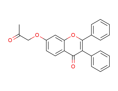 4H-1-Benzopyran-4-one, 7-(2-oxopropoxy)-2,3-diphenyl-