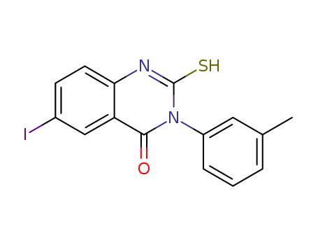 4(1H)-Quinazolinone, 2,3-dihydro-6-iodo-3-(3-methylphenyl)-2-thioxo-
