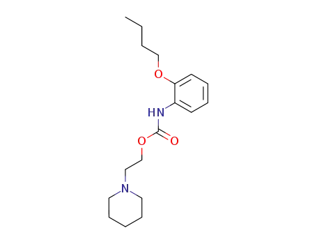 Molecular Structure of 69852-97-7 (Carbamic acid, (2-butoxyphenyl)-, 2-(1-piperidinyl)ethyl ester)