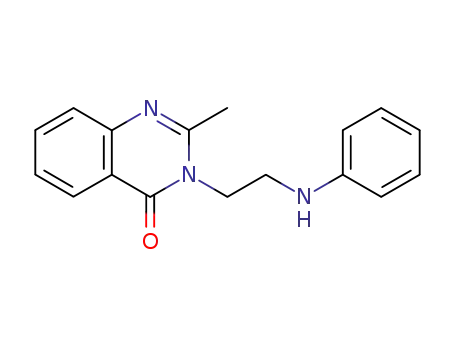 Molecular Structure of 62838-12-4 (4(3H)-Quinazolinone, 2-methyl-3-[2-(phenylamino)ethyl]-)