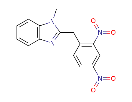 Molecular Structure of 60059-92-9 (1H-Benzimidazole, 2-[(2,4-dinitrophenyl)methyl]-1-methyl-)