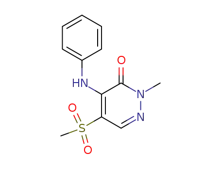 3(2H)-Pyridazinone, 2-methyl-5-(methylsulfonyl)-4-(phenylamino)-