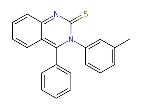 Molecular Structure of 62003-17-2 (2(3H)-Quinazolinethione, 3-(3-methylphenyl)-4-phenyl-)