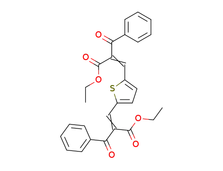 2,2'-dibenzoyl-3,3'-thiophene-2,5-diyl-bis-acrylic acid diethyl ester
