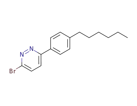 Molecular Structure of 64779-23-3 (Pyridazine, 3-bromo-6-(4-hexylphenyl)-)