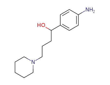 Molecular Structure of 63237-45-6 (Benzenemethanol, 4-amino-a-[3-(1-piperidinyl)propyl]-)