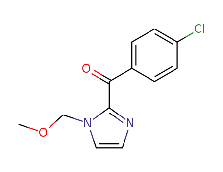 Molecular Structure of 62457-99-2 (Methanone, (4-chlorophenyl)[1-(methoxymethyl)-1H-imidazol-2-yl]-)