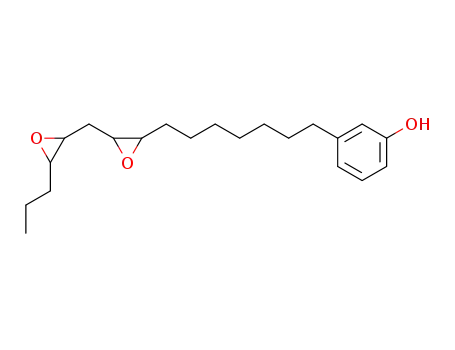 Molecular Structure of 63284-28-6 (Phenol, 3-[7-[3-[(3-propyloxiranyl)methyl]oxiranyl]heptyl]-)