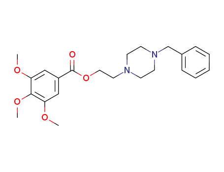 Benzoic acid, 3,4,5-trimethoxy-, 2-[4-(phenylmethyl)-1-piperazinyl]ethyl
ester