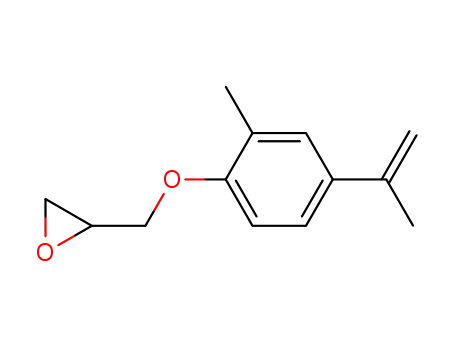 Molecular Structure of 36734-37-9 (Oxirane, [[2-methyl-4-(1-methylethenyl)phenoxy]methyl]-)