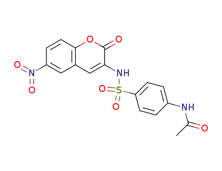 4-acetylamino-<i>N</i>-(6-nitro-2-oxo-2<i>H</i>-chromen-3-yl)-benzenesulfonamide