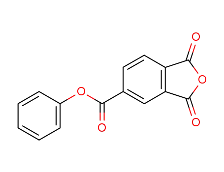 Molecular Structure of 3348-07-0 (5-Isobenzofurancarboxylic acid, 1,3-dihydro-1,3-dioxo-, phenyl ester)