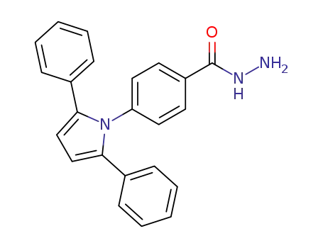 Molecular Structure of 112686-44-9 (4-(2,5-Diphenyl-1H-pyrrol-1-yl)benzohydrazide)