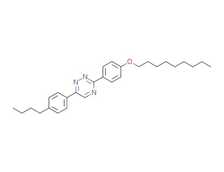 Molecular Structure of 64328-21-8 (1,2,4-Triazine, 6-(4-butylphenyl)-3-[4-(nonyloxy)phenyl]-)