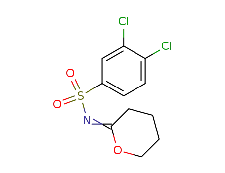 Molecular Structure of 3128-52-7 (3,4-dichloro-N-(tetrahydro-2H-pyran-2-ylidene)benzenesulfonamide)