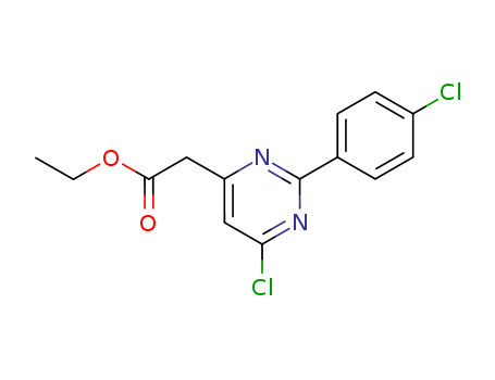 Ethyl 2-(6-chloro-2-(4-chlorophenyl)pyrimidin-4-yl)acetate