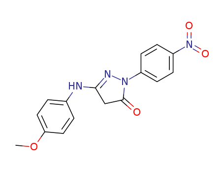 3H-Pyrazol-3-one,2,4-dihydro-5-[(4-methoxyphenyl)amino]-2-(4-nitrophenyl)-