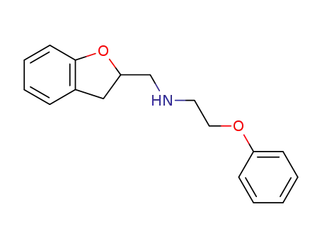Molecular Structure of 26244-56-4 (2-Benzofuranmethanamine,2,3-dihydro-N-(2-phenoxyethyl)-)