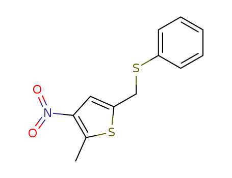 Thiophene, 2-methyl-3-nitro-5-[(phenylthio)methyl]-